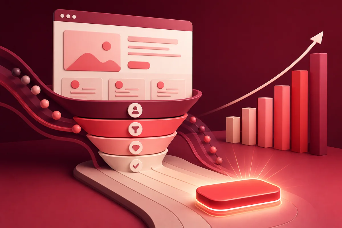 Landing page dönüşümü nasıl artırır? konulu blog yazısı kapak görseli
